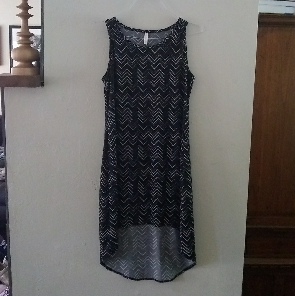 Xhilaration Black And White Maxi Dress